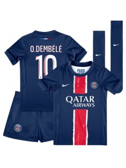 Paris Saint-Germain Ousmane Dembele #10 Dječji Domaci Dres kompleti 2024-25 Kratak Rukavima (+ kratke hlače)